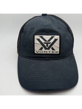 Vortex Optics Trucker Hat Snapback Cap Men's OSFM Navy Blue Black Mesh